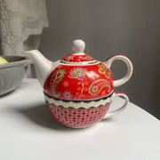 Patterned Tea for One Set