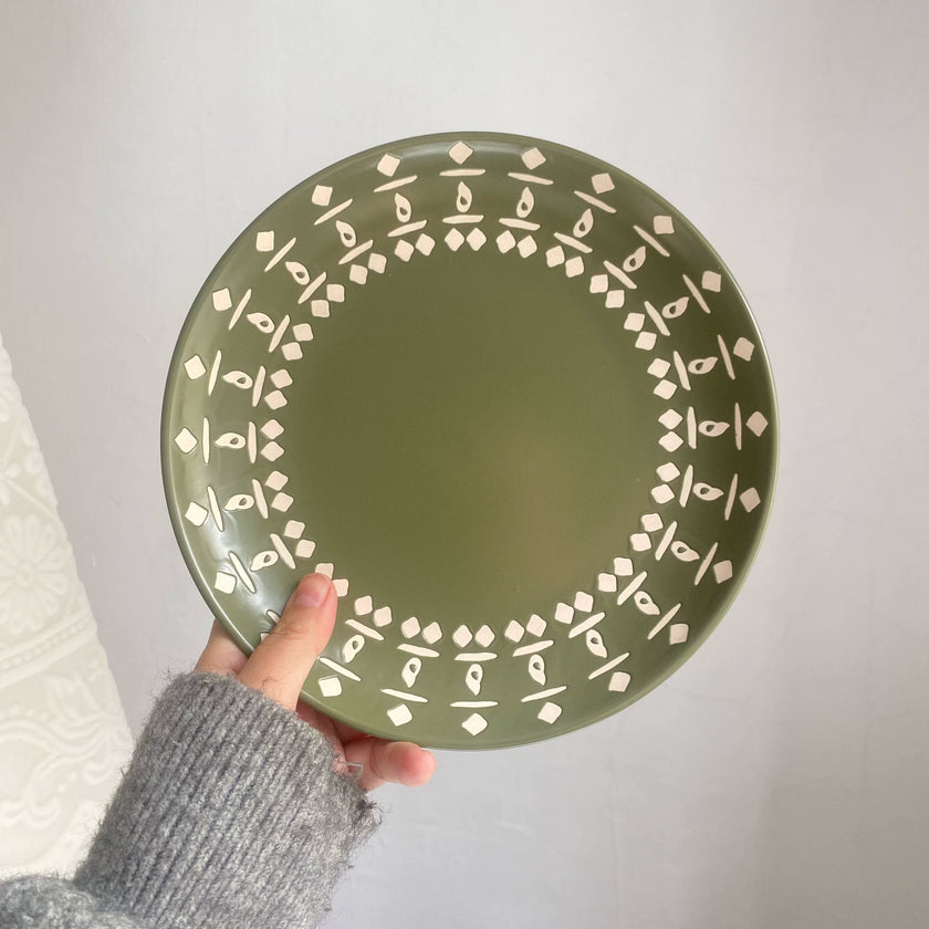 Rustic Colour Dinner Plate - product view 1