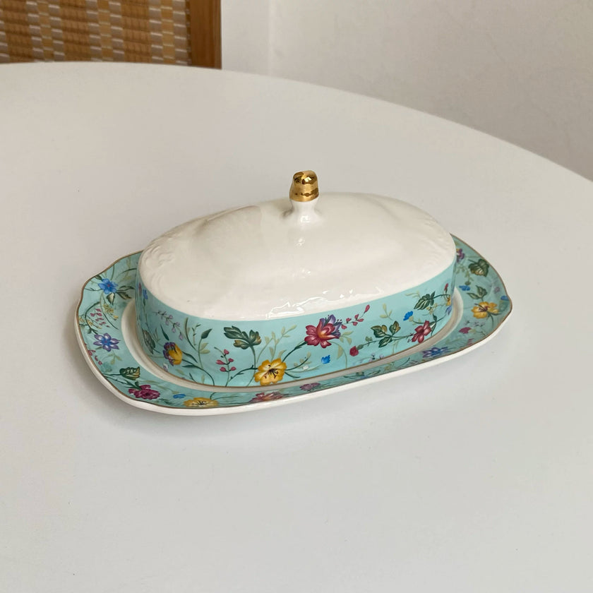 Blue Garden Butter Dish - product view 1