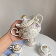 Romantic Floral Sugar Bowl