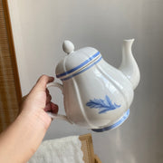 Blue Feather Cup and Saucer
