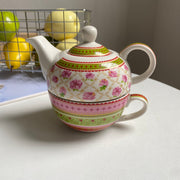 Patterned Tea for One Set