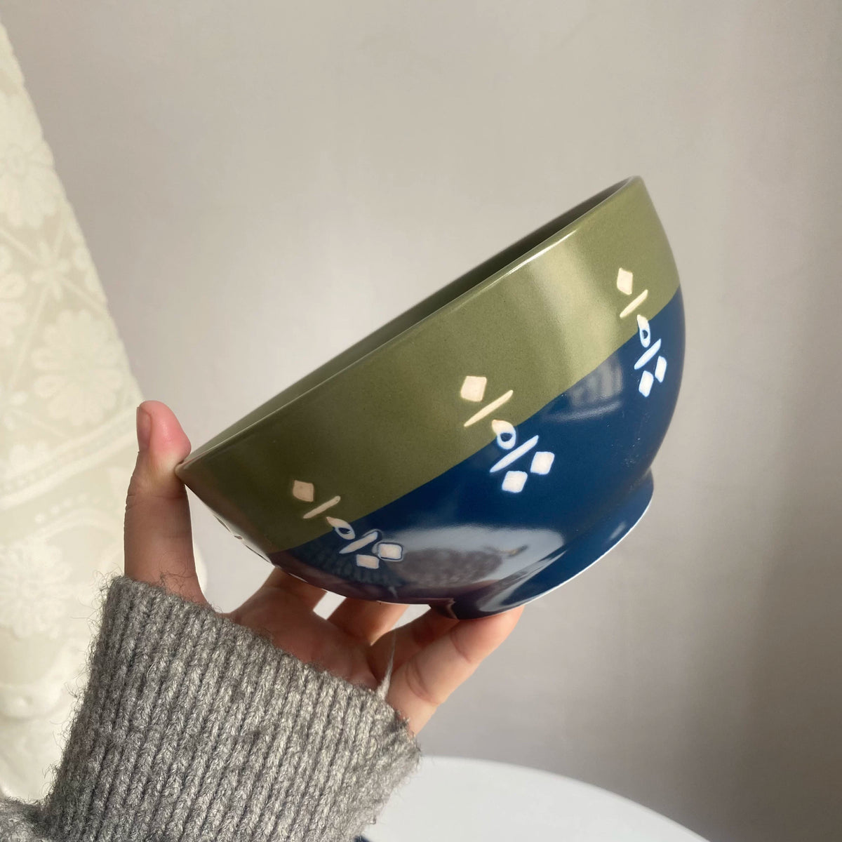 Blue Green Two Tone Bowl
