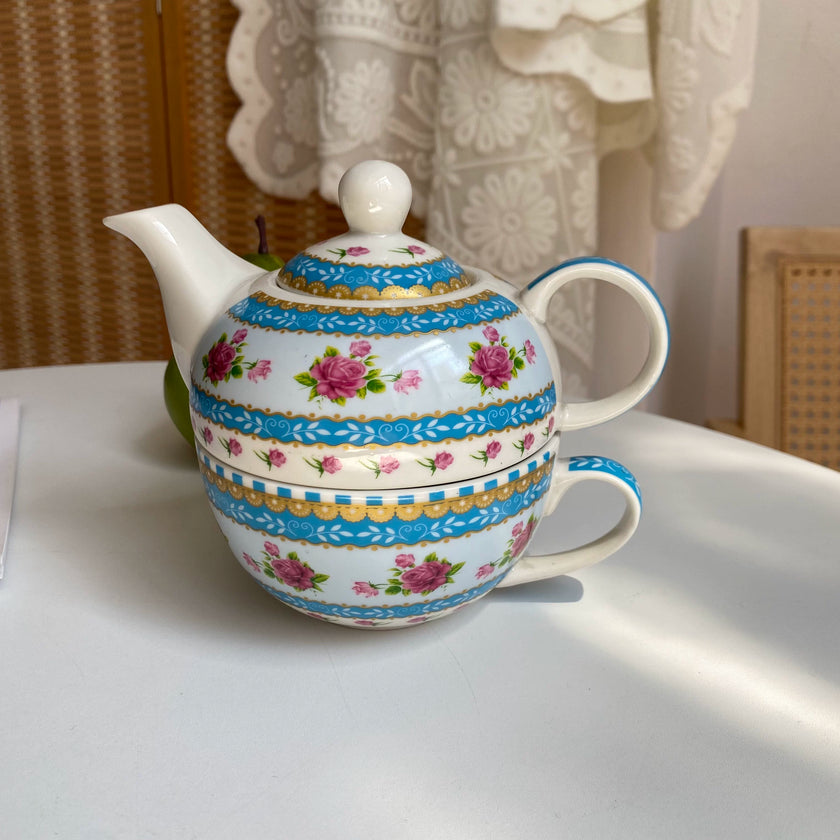 Patterned Tea for One Set