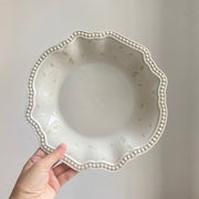 Grey Leaf Dinner Plate