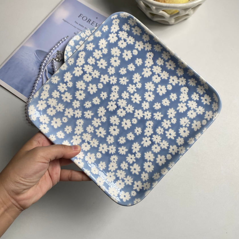 Blue Blossom Serving Platter - product view 1