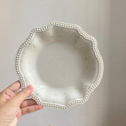 Grey Leaf Dinner Plate