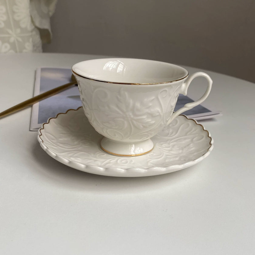 Raspberry Relief Cup and Saucer - product view 1
