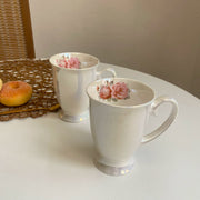 Romantic Floral Pedestal Cup