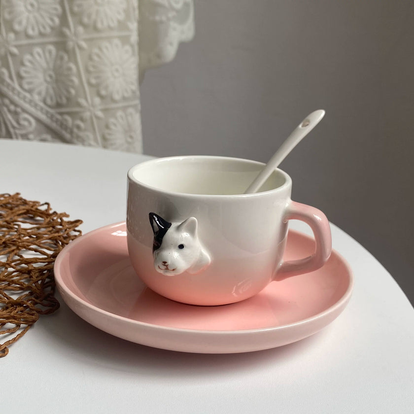 Animal Portrait Cup and Saucer