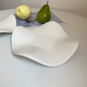 White Wave Dinner Plate