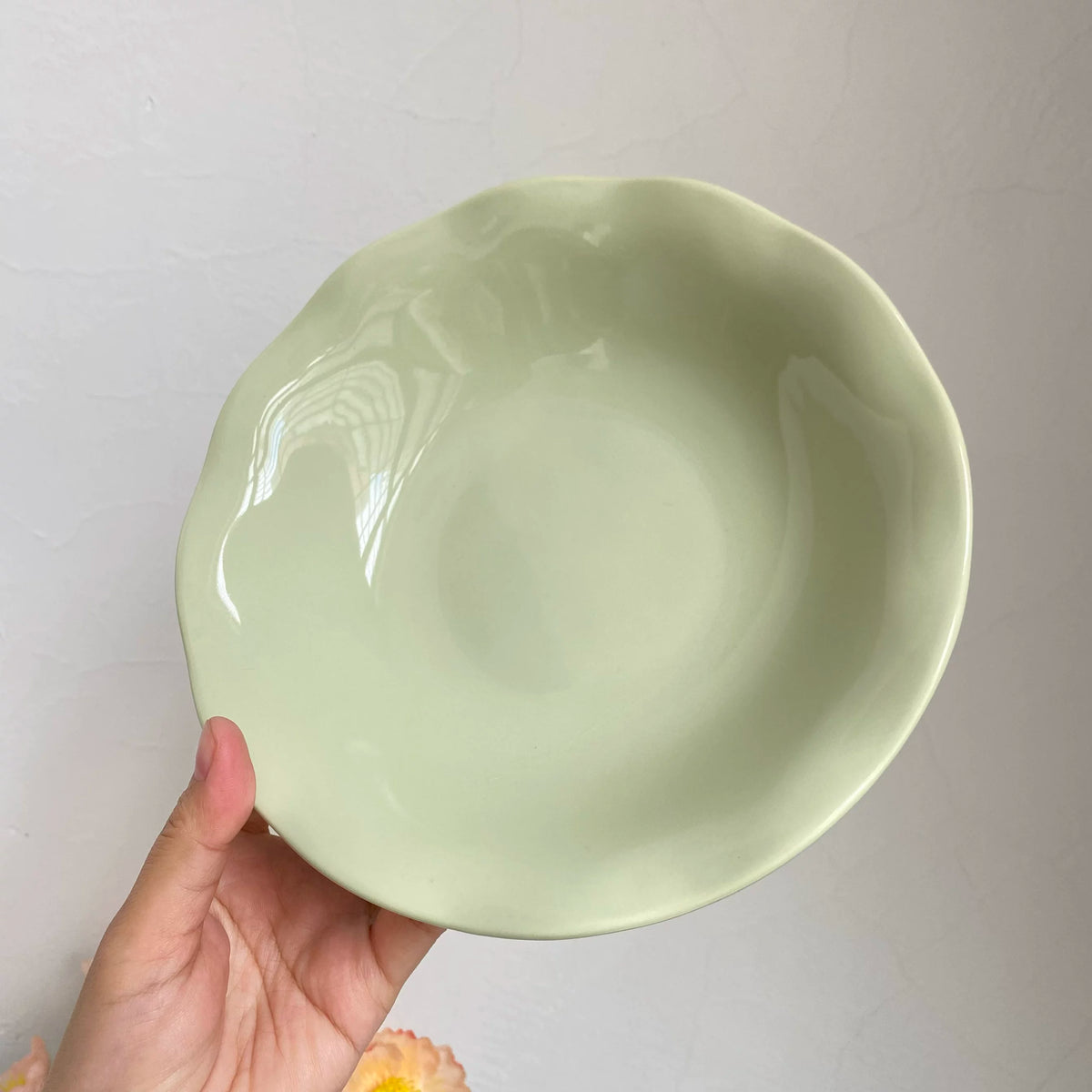 Green Lotus Deep Plate