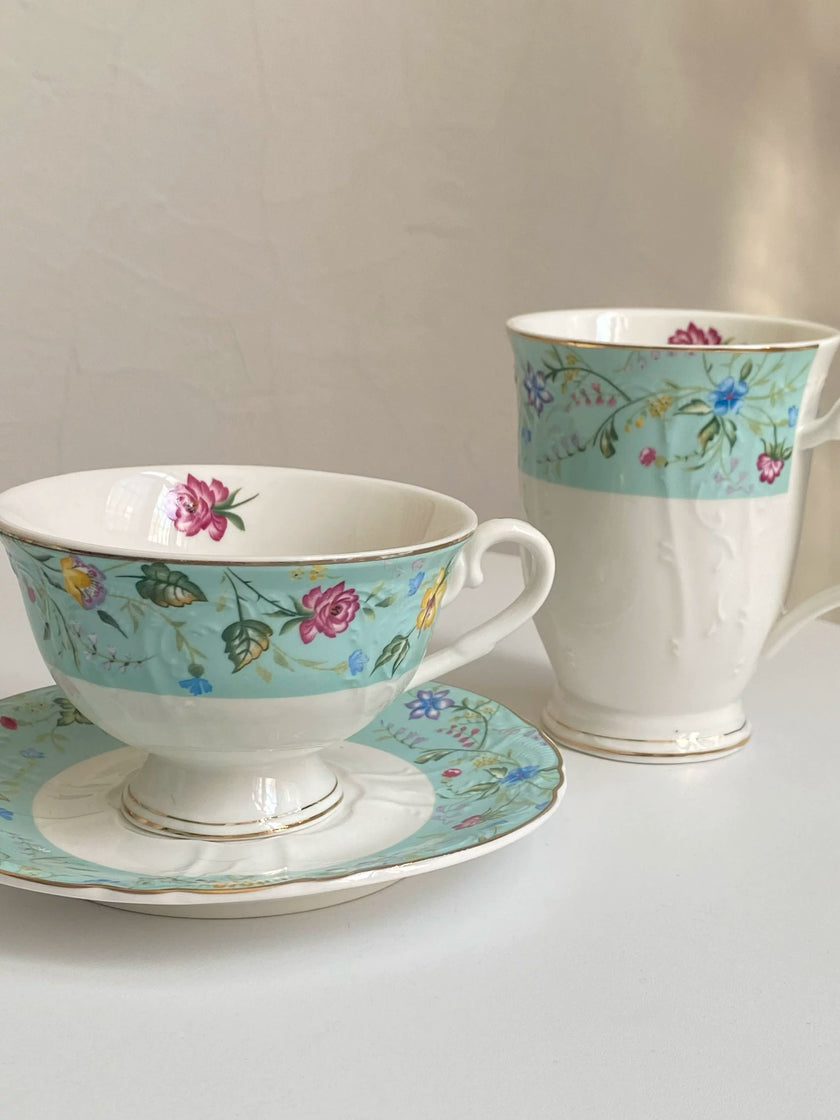 Blue Garden Saucer - product view 1