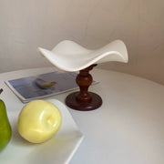 White Wave Dinner Plate