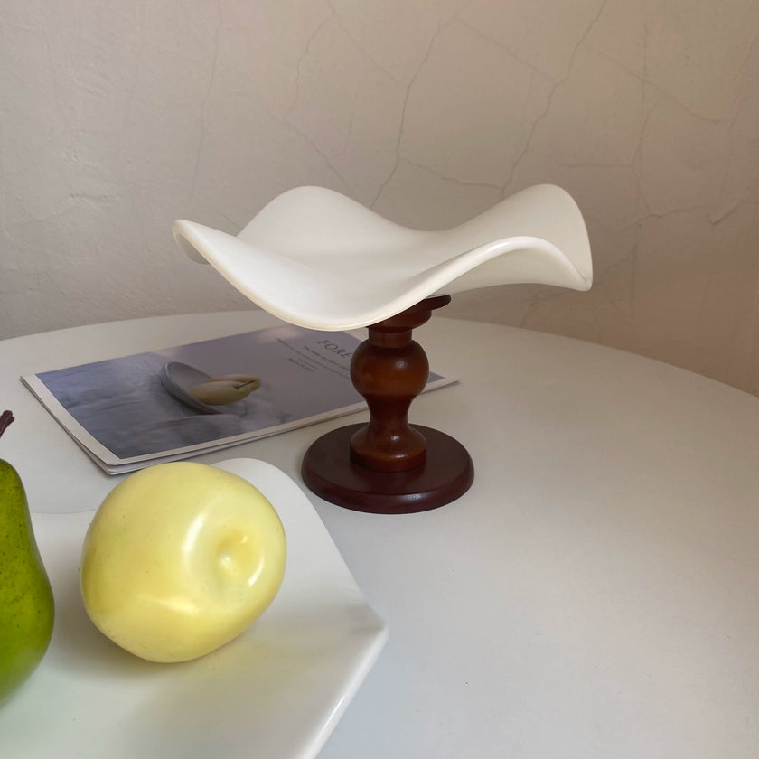 White Wave Dinner Plate