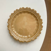 Brown Scalloped Side Plate