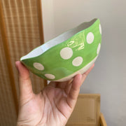 Green Polka Dot Bowl