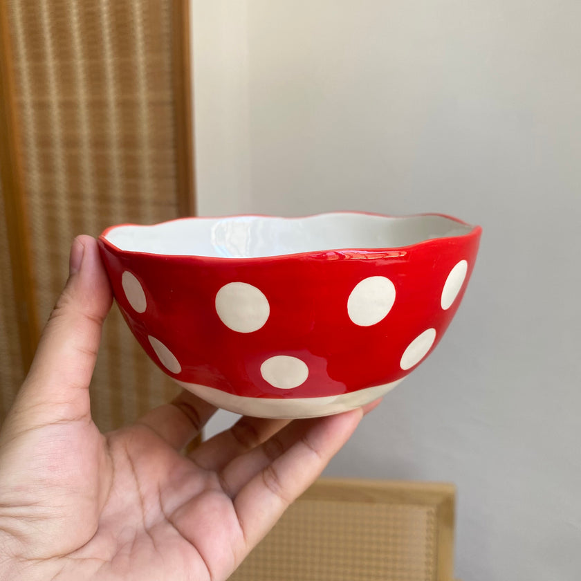 Green Polka Dot Bowl