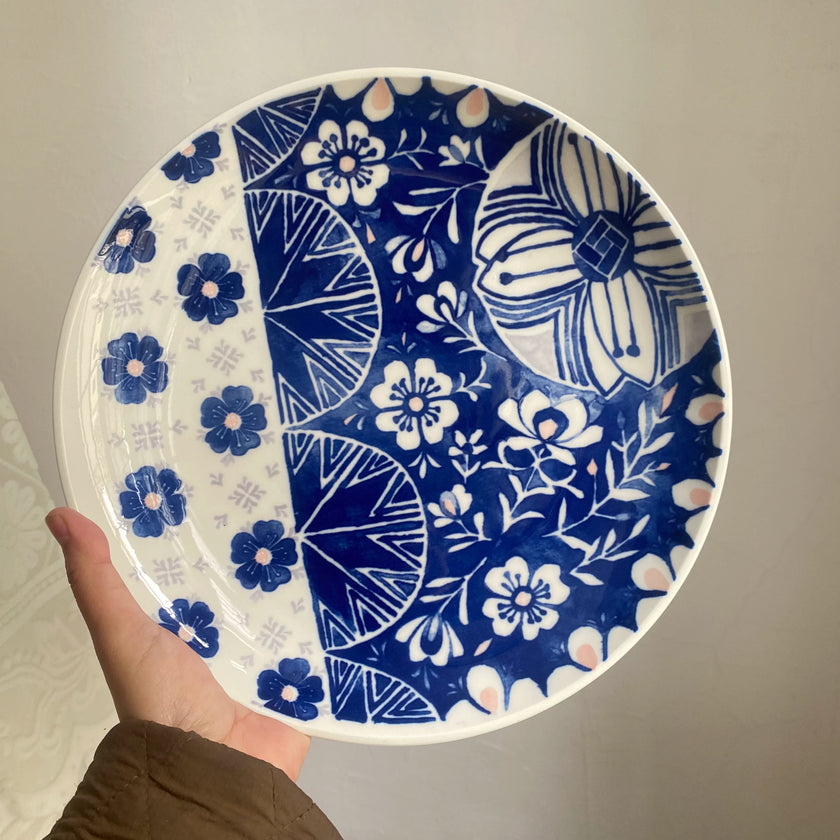 Colour Block Dinner Plate