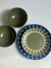 Blue Green Two Tone Bowl