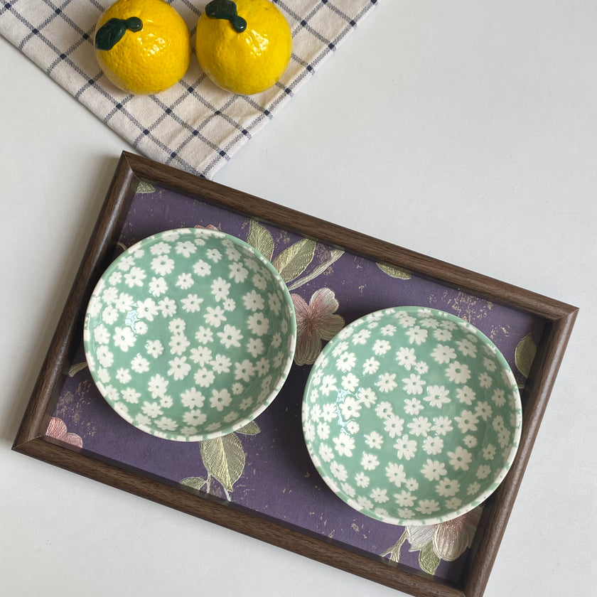 Green Ground Blossom Bowl