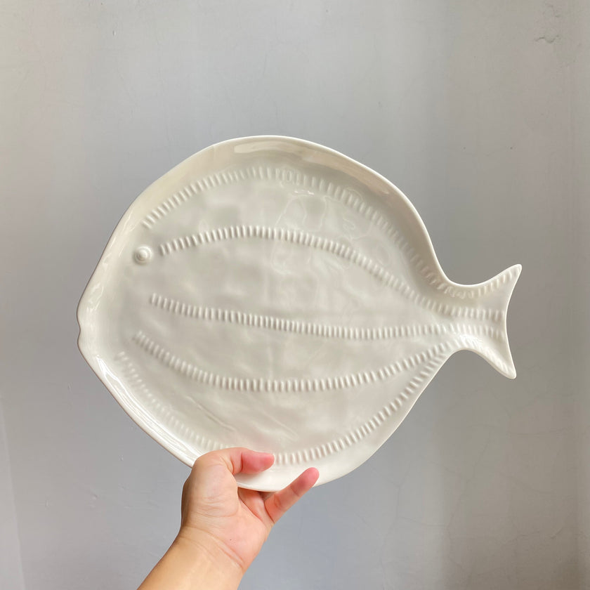 White Fish Serving Platter - product view 1