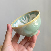 Green Six Petal Bowl