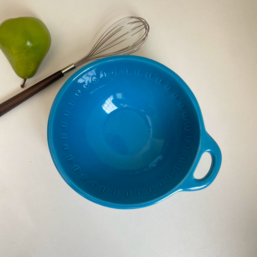 Blue Handled Serving Bowl - product view 1